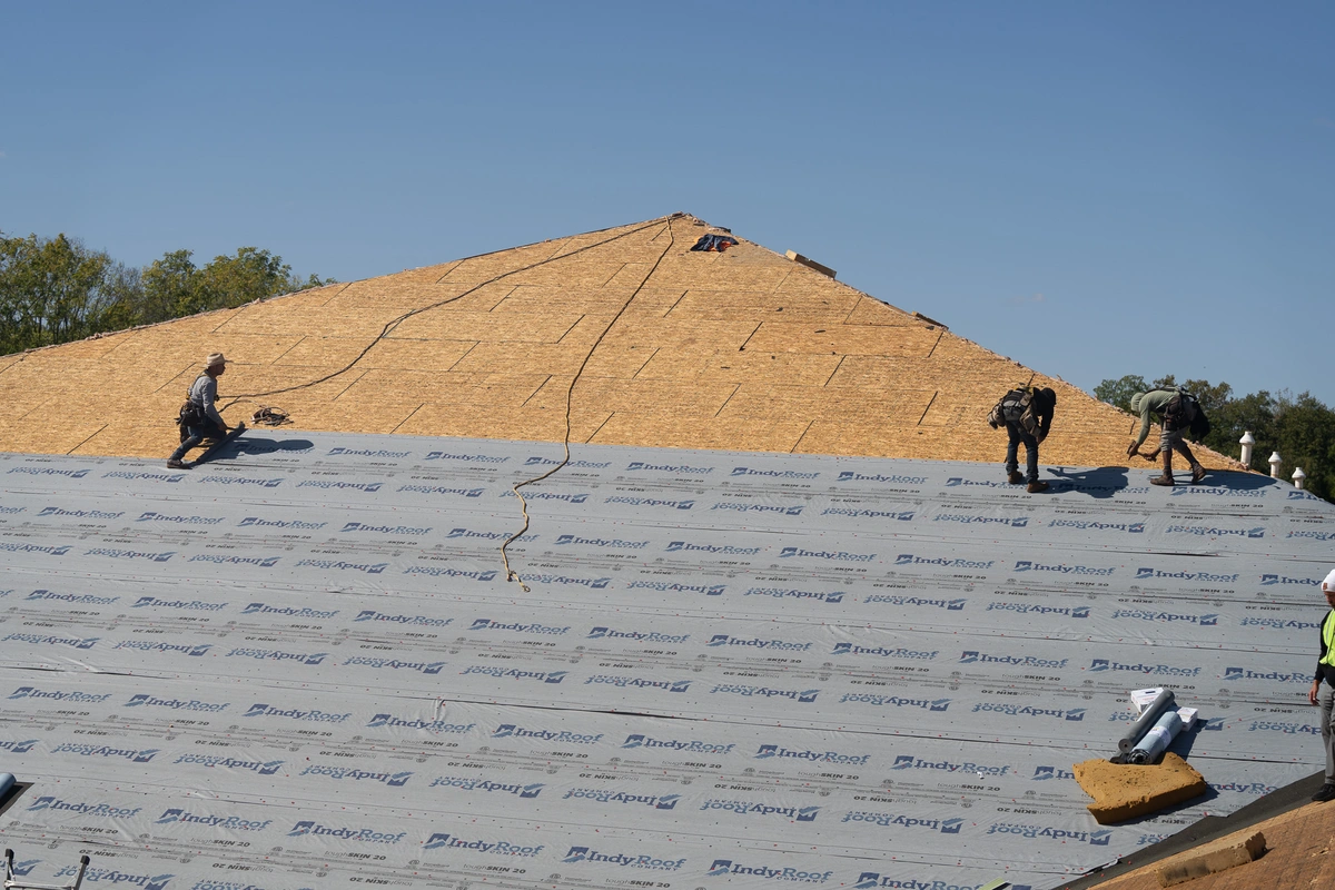 branded underlayment install