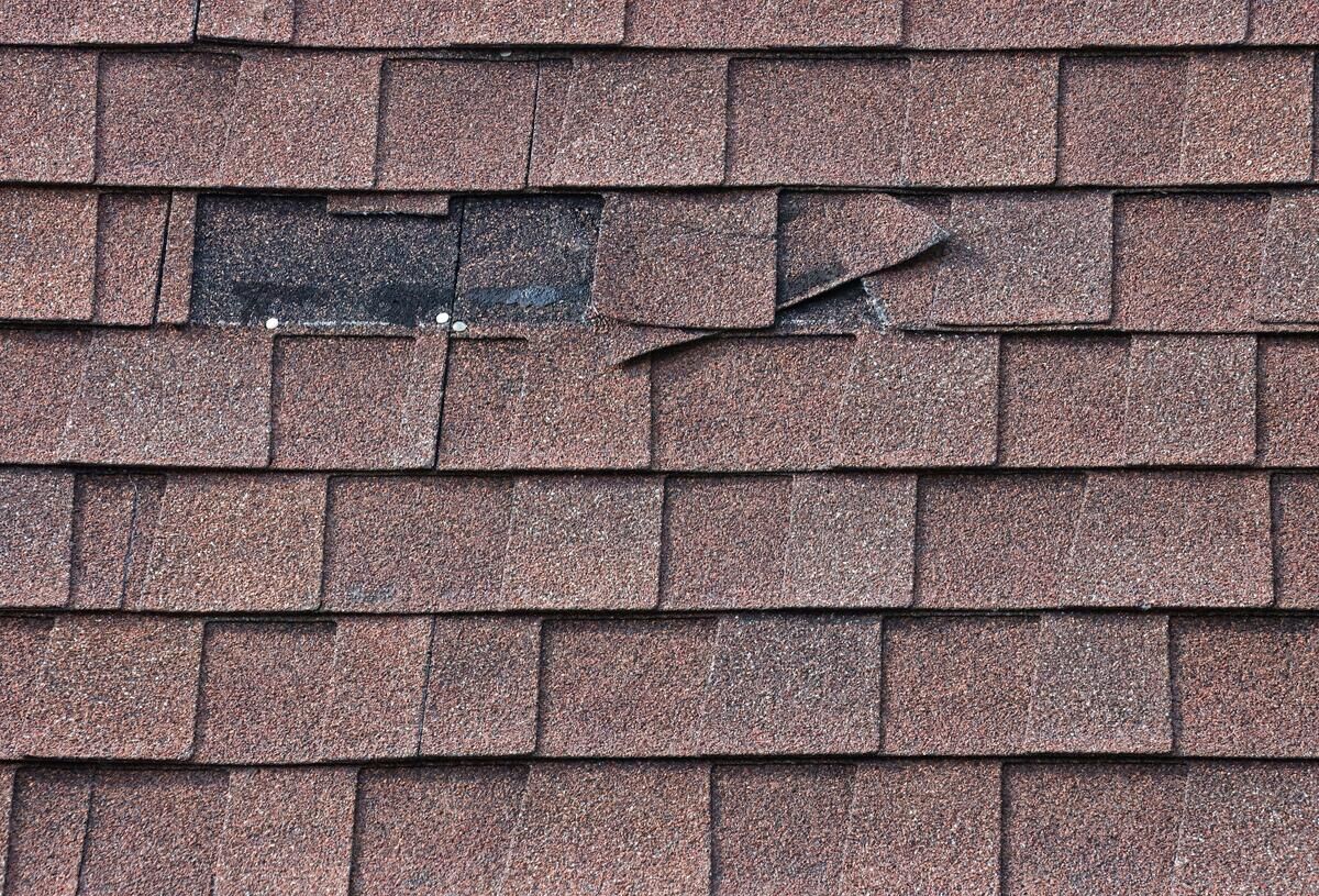 missing shingles