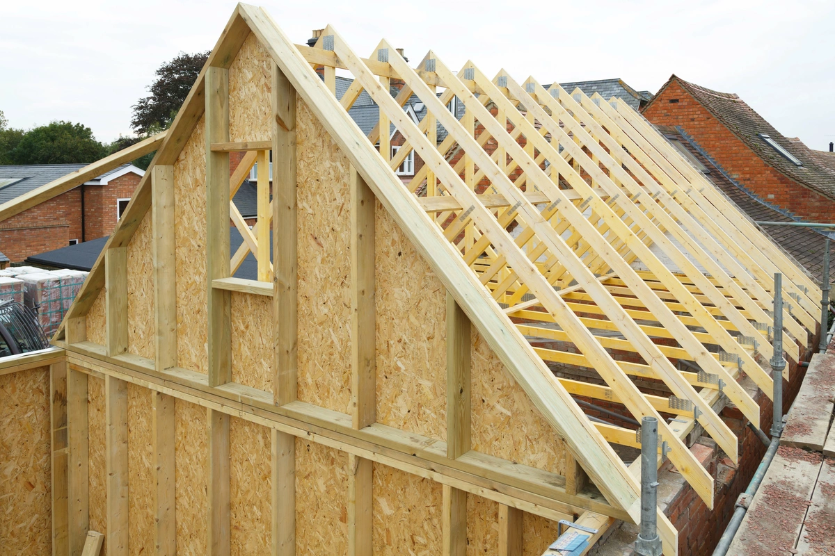 trusses on a new build