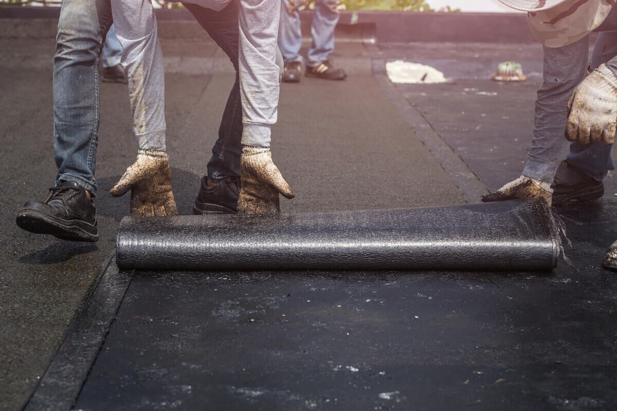 unrolling membrane roof