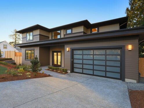 house with a low slope roof