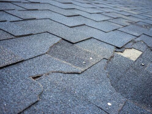 shingles needing to be replaced