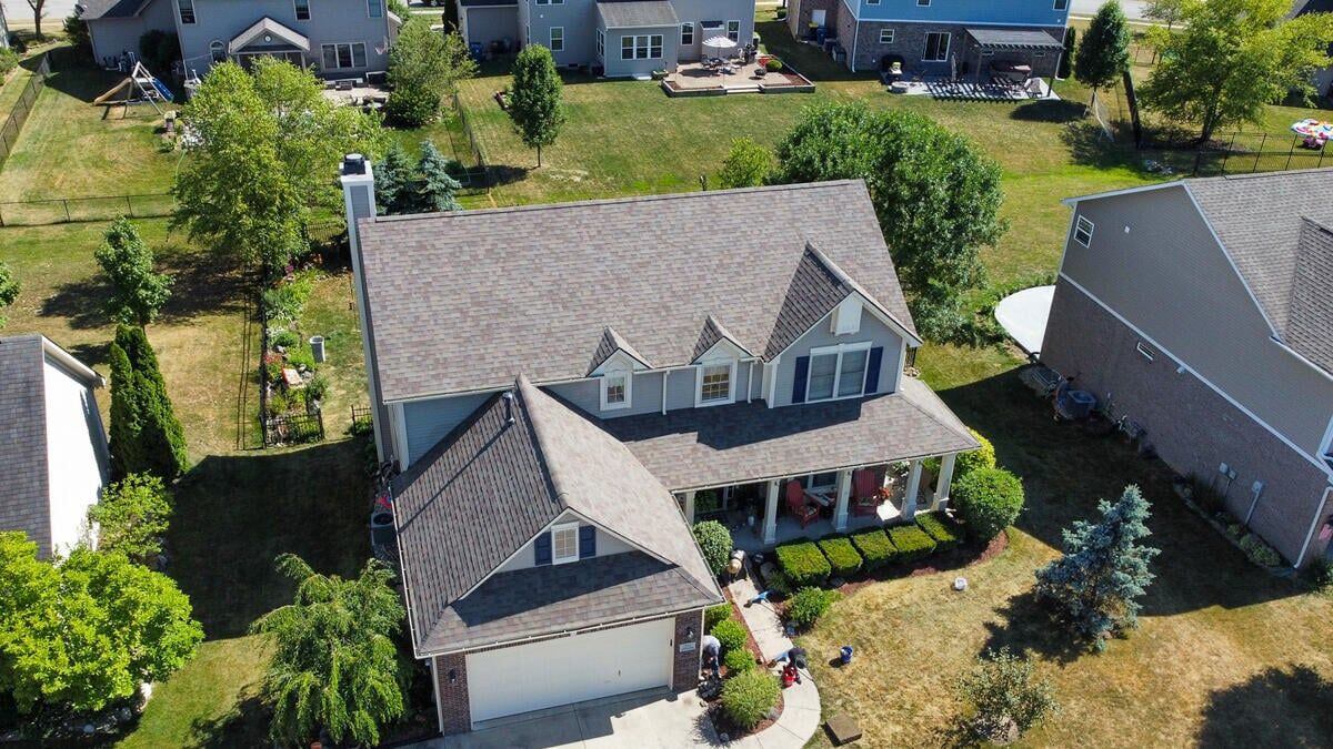 house with impact resistant shingles