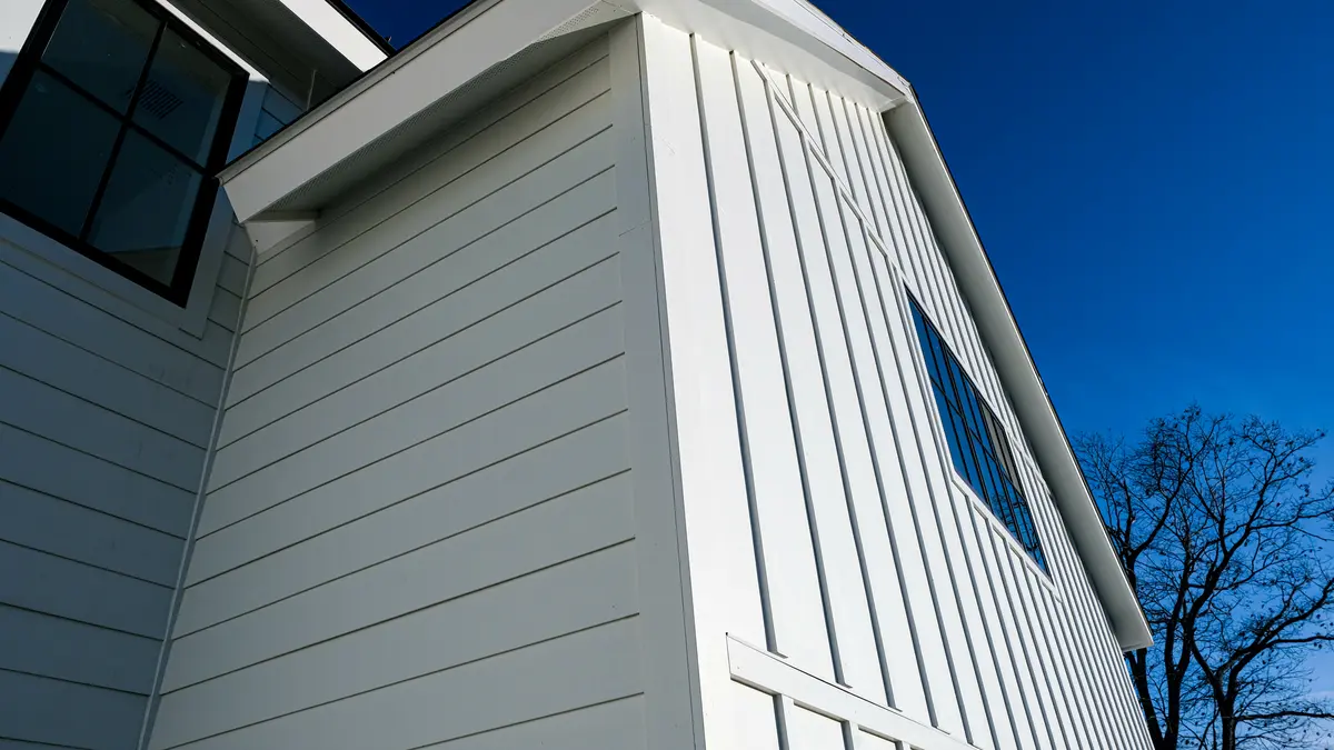 white James Hardie siding